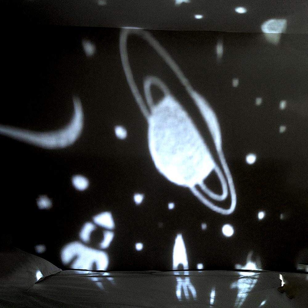 Astronaut Projection Light with Music Rechargeable 3 Color LED Nightlight Space/Starry sky/Ocean Pattern Ambience Lamp