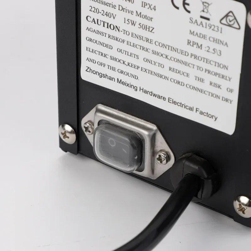 220V 40-60kg rotierender Grill BBQ Grill Röster Rotisserie Spießmotor