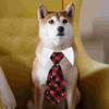 Adjustable Dog Bandana Gentleman Saliva Towel British Tie Cat Neck Scarf Cute Collar Pet Supplies Kitten Ties Dog Accessories