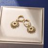 Meier Stainless steel heart earrings - women's french vintage chic earrings