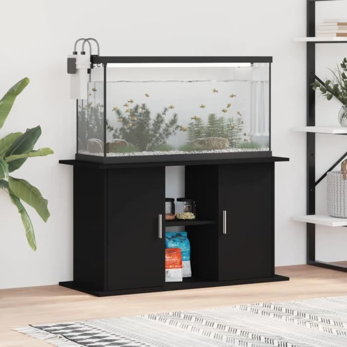 VidaXL Aquarium Stand Black 101x41x58 Cm Engineered Wood 833608