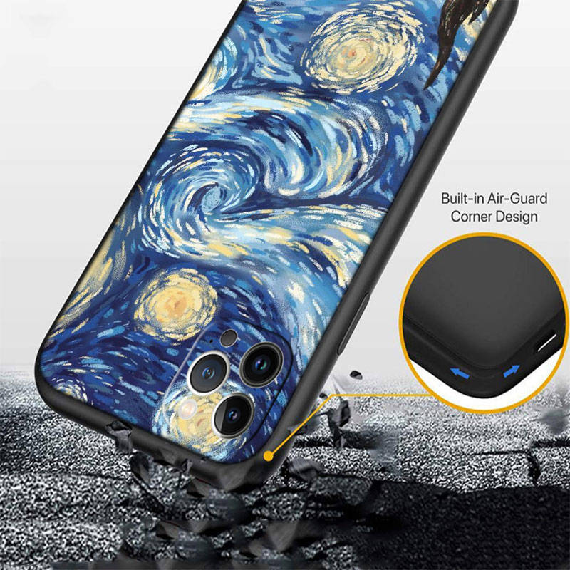 IR27 Starry Night Van Gogh Phone Shell Case for Redmi Note 12 12S 12C 13 13C 13R 14 14S 14R 14C Pro Max Plus A3 A3X A4 A5 11A 13X