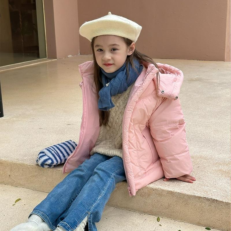 

Теплая одежда, Детские пуховики, Для мальчиков и девочек, Бархатные куртки для больших детей, Детская одежда 110