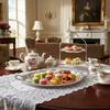 New Embossed Cake Tray Stainless Steel Oval Dessert Plate Large Size Photo Props Jewelry Storage Plate Home Decoration