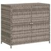 vidaXL Gartenschrank Grau 83x45x76 Cm Poly Rattan
