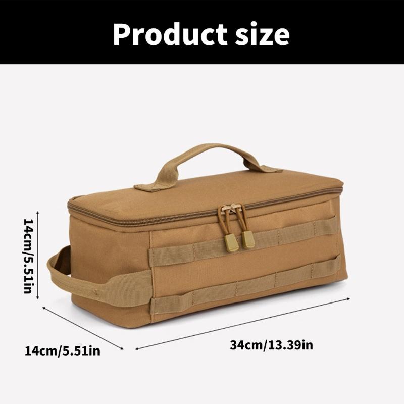 Outdoor Carrying Picnic Tableware Organizers Camping Storage Bag Large Capacity Outdoor Cooking Utensils Storage Bag