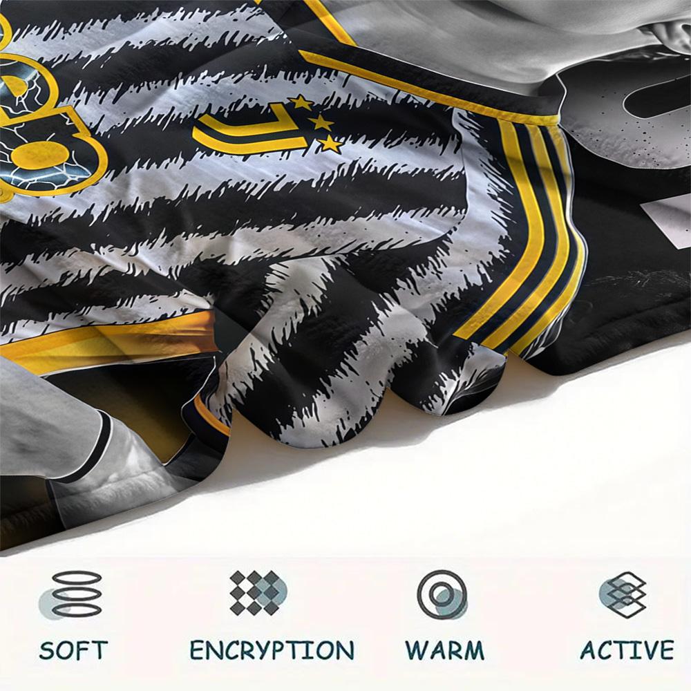Juventus FC team Print FlAannel Blanket, High quality Comfortable for All Seasons, Home Decor, Warmth and Comfort