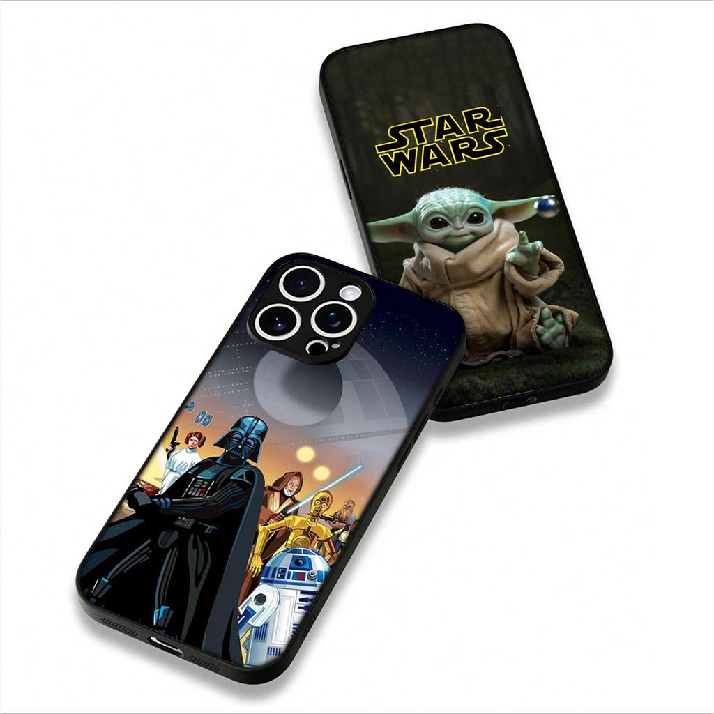For Apple iPhone 16 15 14 Plus 13 12 Mini 17 Pro Max + 16E Air 16+ ProMax Phone Cover Case Stars Darths Wars Yoda Vader