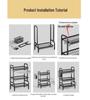 Carbon Steel Multi-Layer Kitchen Organizer Dish Drainer Rack