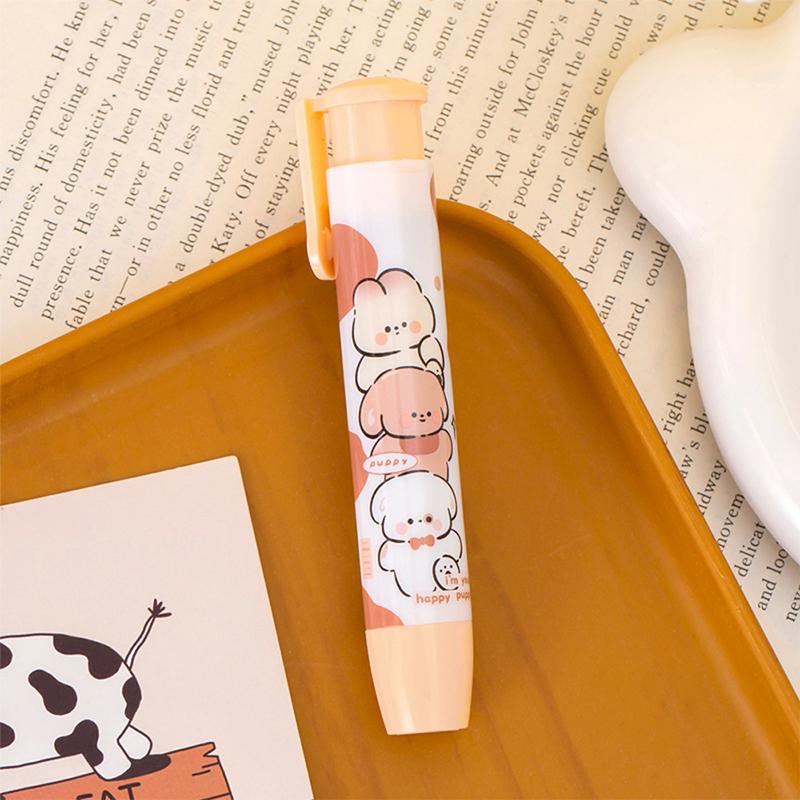 1pc Cartoon Capybara Push-pull Erasers Student Rubber Writing Drawing Eraser Creative Pencil Eraser School Supplies Stationery