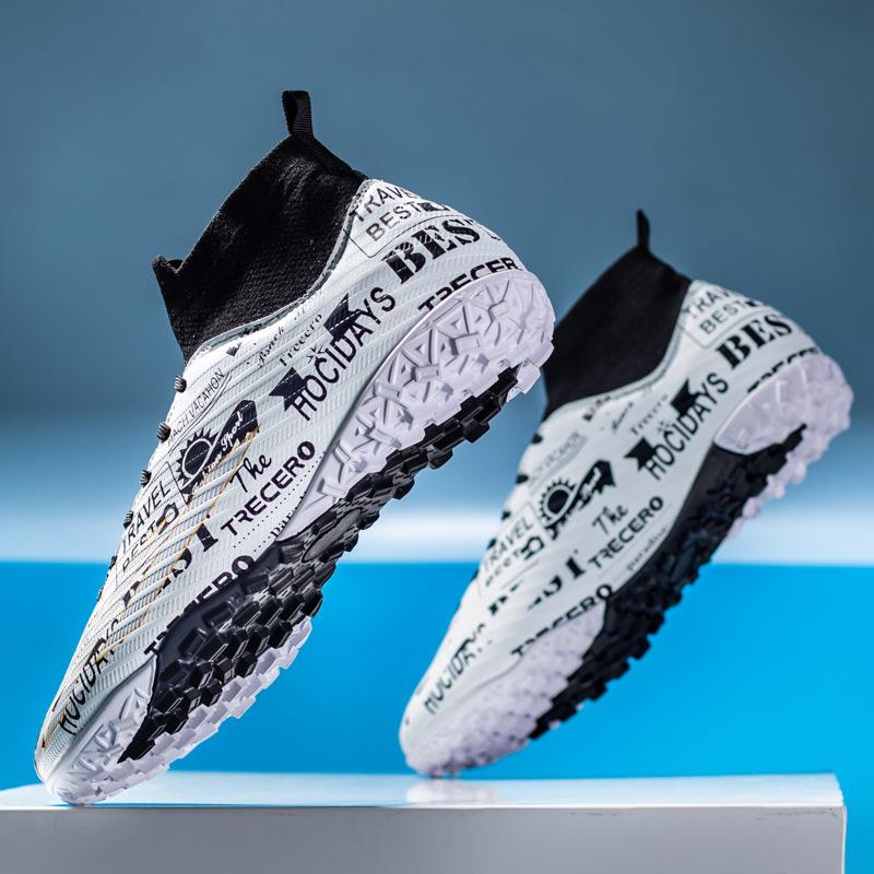 2024 pantofi de fotbal noi cu gleznă înaltă băieți și adolescenți studenți unghii lungi unghii rupte pantofi de antrenament pentru competiție