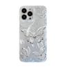 Feather Yarn Laser Butterfly Mobile Phone Case Is Suitable for Apple 15PROMAX Rose 14 Trend 13 Creative 12 Large Holes 11