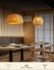 Bamboo Zen Pendant Light: Artistic Bamboo Weave Lantern for Tea Rooms and Tables