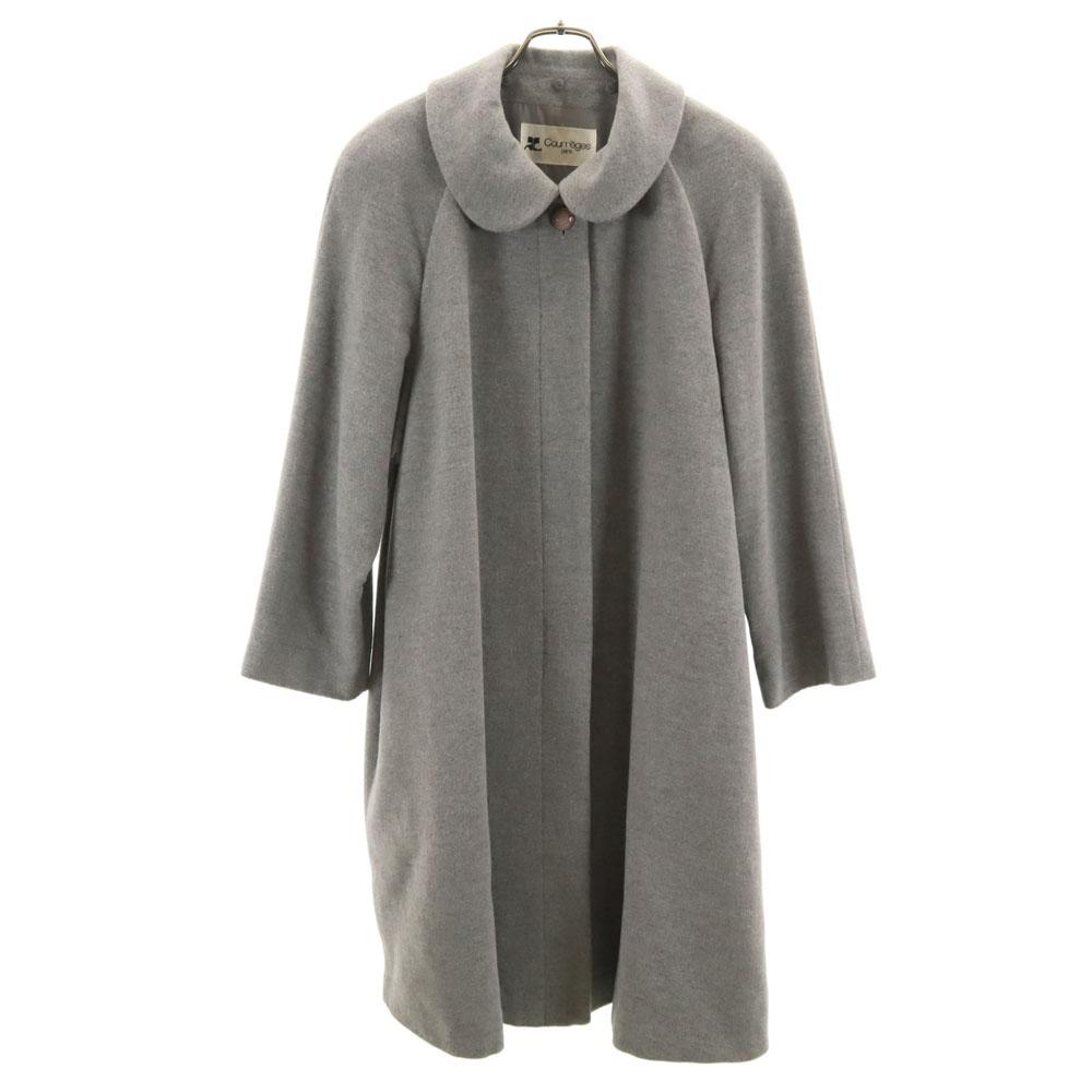 

courreges Stainless collar coat 9AR gray Special wing Women Used