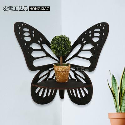 Luna Moth Lampe Kristall Regal Öl Lagerung Rack Schmetterling Holz Wand Display Dekor Wand Halterung Wohnzimmer Home Organizer Regal