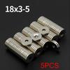 18x3-5mm Stark mit Löchern Neodym-Magnet N35 NdFeB Permanentmagneten Rund Superstarke Kühlschrankmagnete DIY