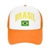 Brazil Brazilian Flag Mesh Baseball Cap Unisex Women HipHop Trucker Worker Cap  Dad Hat Breathable Summer Trucker Caps