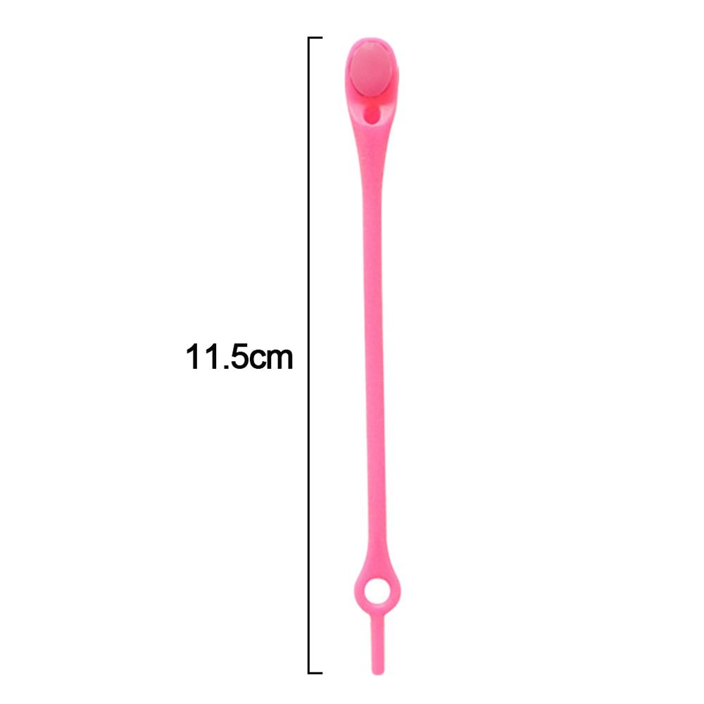 12Pcs/set Solid Color Stretch Shoelace Silicone Lazy People's Shoe Strap Durable Sneakers Laces