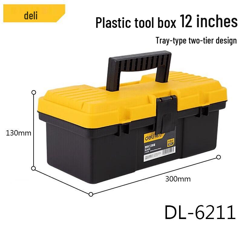 Deli DL6211 Portable Tool Box 12 inch