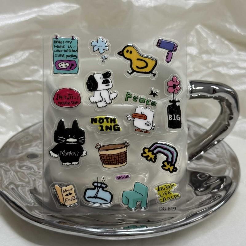 Cute Cartoon Stickers For Phone Case Diy Stickers Aesthetic Kawaii Stickers Decorations Party Stickers Accessories