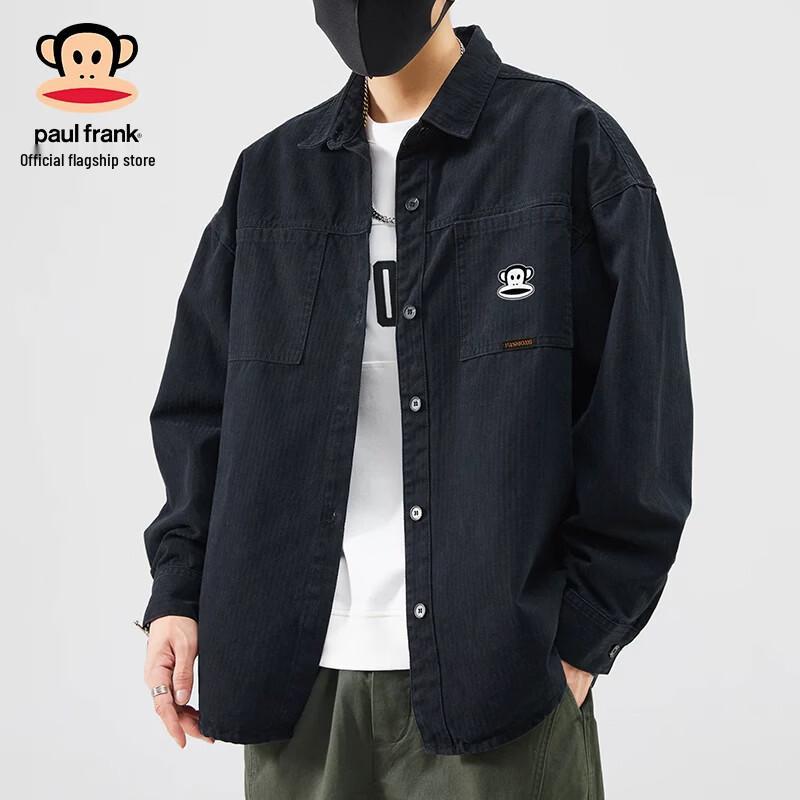 Paul Frank Men's American Vintage Loose Fit Long Sleeve Work Shirt