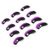 12PCS Golf Club Head Covers Neoprene Scratch Proof Golf Club Head Protector for Outdoor Black and Purple