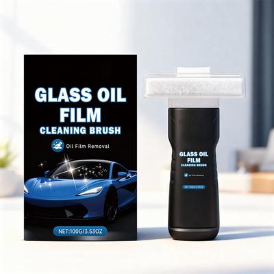 Car Windshield Glass Water Rain Repellent Auto Glass Windshield Cleaner Anti Fog Car Oil Film Removal Hydrophobic Cleaner 100g