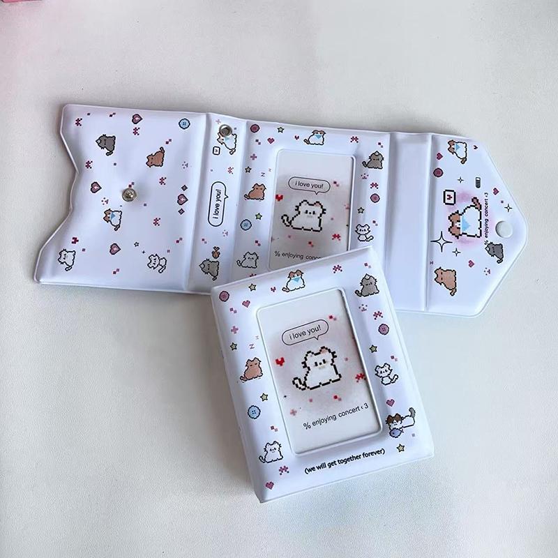 

3-дюймовый фотоальбом Вместимость карточек Открытки Карточки с айдолами ID-карты Коллекционер Хранение фотографий Держатель для карточек