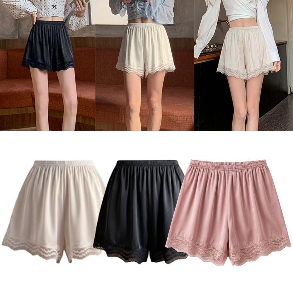 Elastic Safety Short Pants Soft Petticoat Underpants Fashion Lace Underwear Women Girls