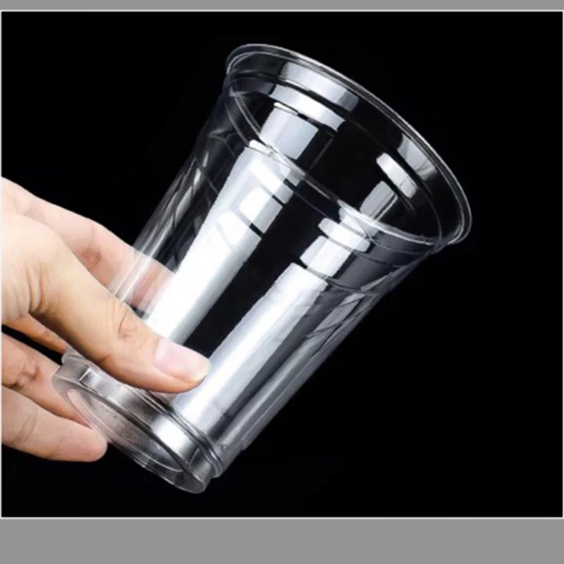 Pabei 500ml Disposable PET Coffee Cup Set