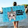 Cat Chis SweetS Home Microfiber Blanket Quick Drying Beach Towels Oversized Printing Super Absorbent Pool Towel Blanket