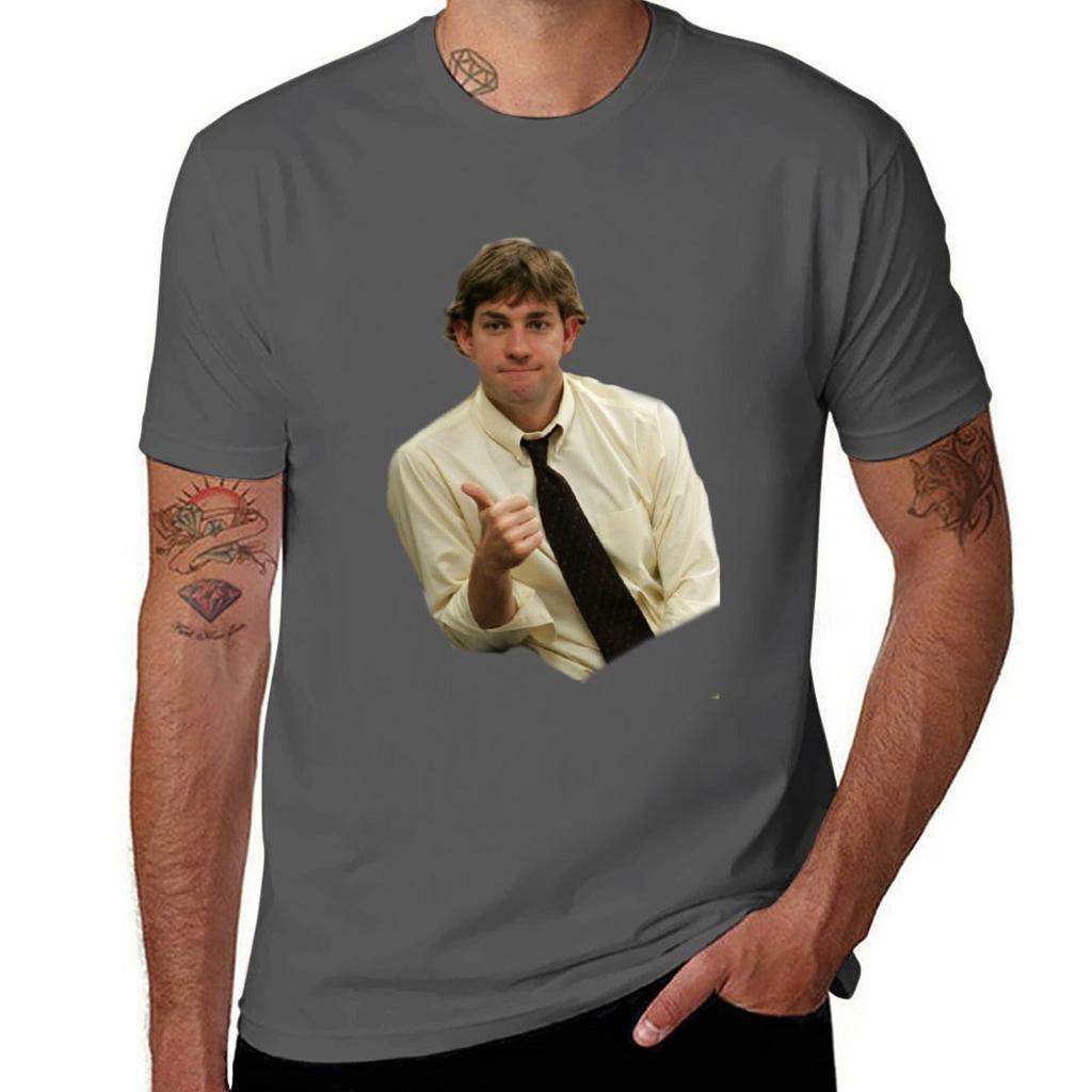 Jim Halpert Thumbs Up Tshirt Minimalist Graphic Tee Shirt Tshirt