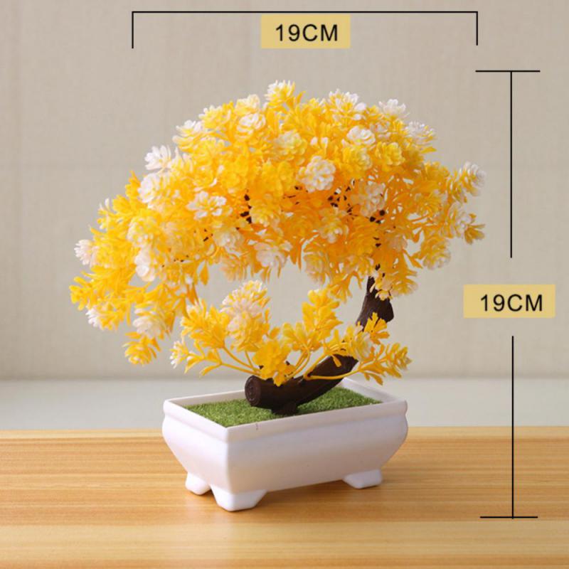Plastic Artificial Christmas Plant Bonsai Small Tree Pot Fake Plant Flower Potted Ornaments for Table Garden Hotel Decoration