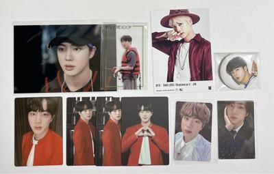 [USED] BTS Jin Trading Cards, Photos, Badges, Bromides