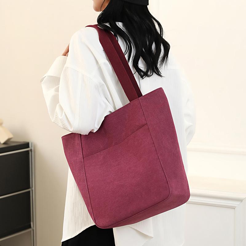 Canvas Bag Women's Shoulder Handbag Wear-resistant Large Capacity Women's Bag