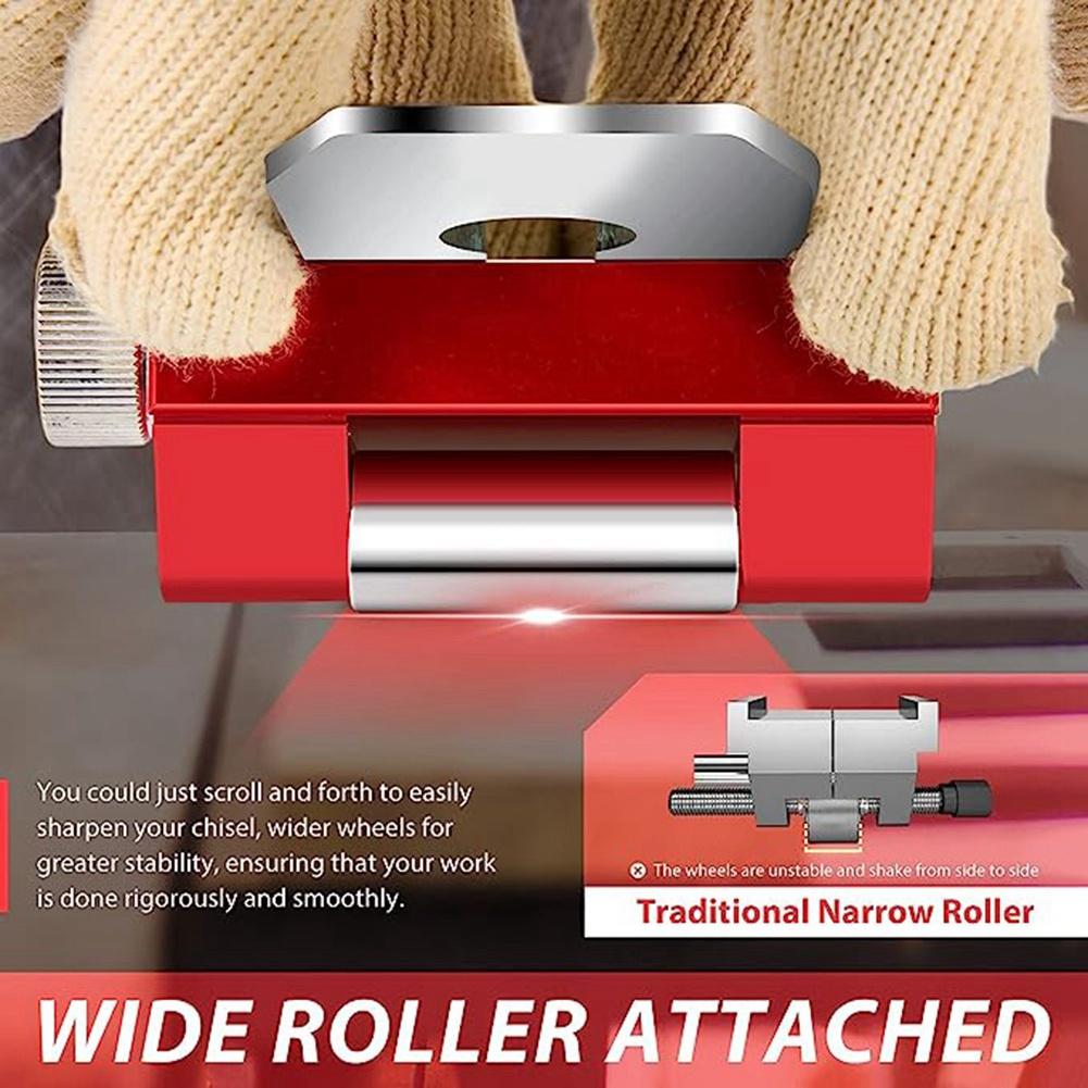 

Classy-Honing Guide Tool Woodworking Tools Sharpening Holder Of Whetstone For Woodworking- Chisels And Planes 0-2.55 Inches RED, червоний