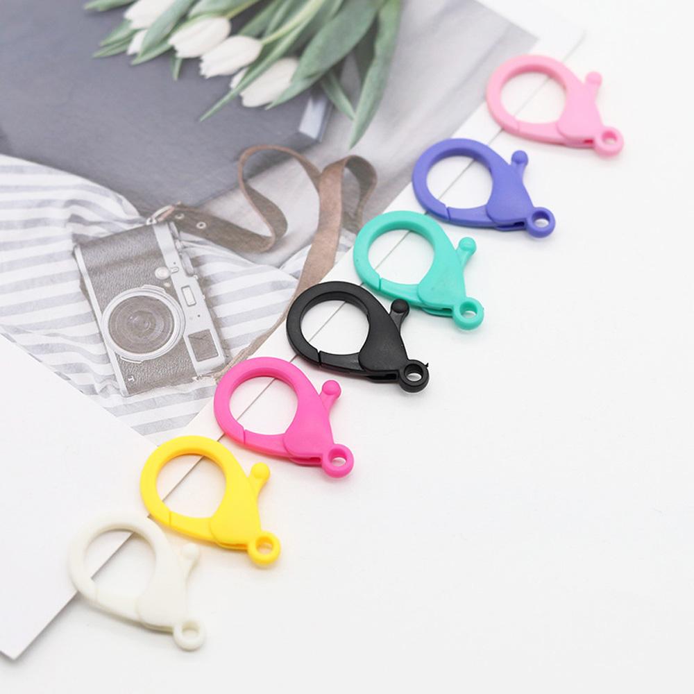 Plastic Snap Hook Key Chain Lamp Shape Buckle Lobster Clasps Glasses Chain Clasps Jewelry Making
