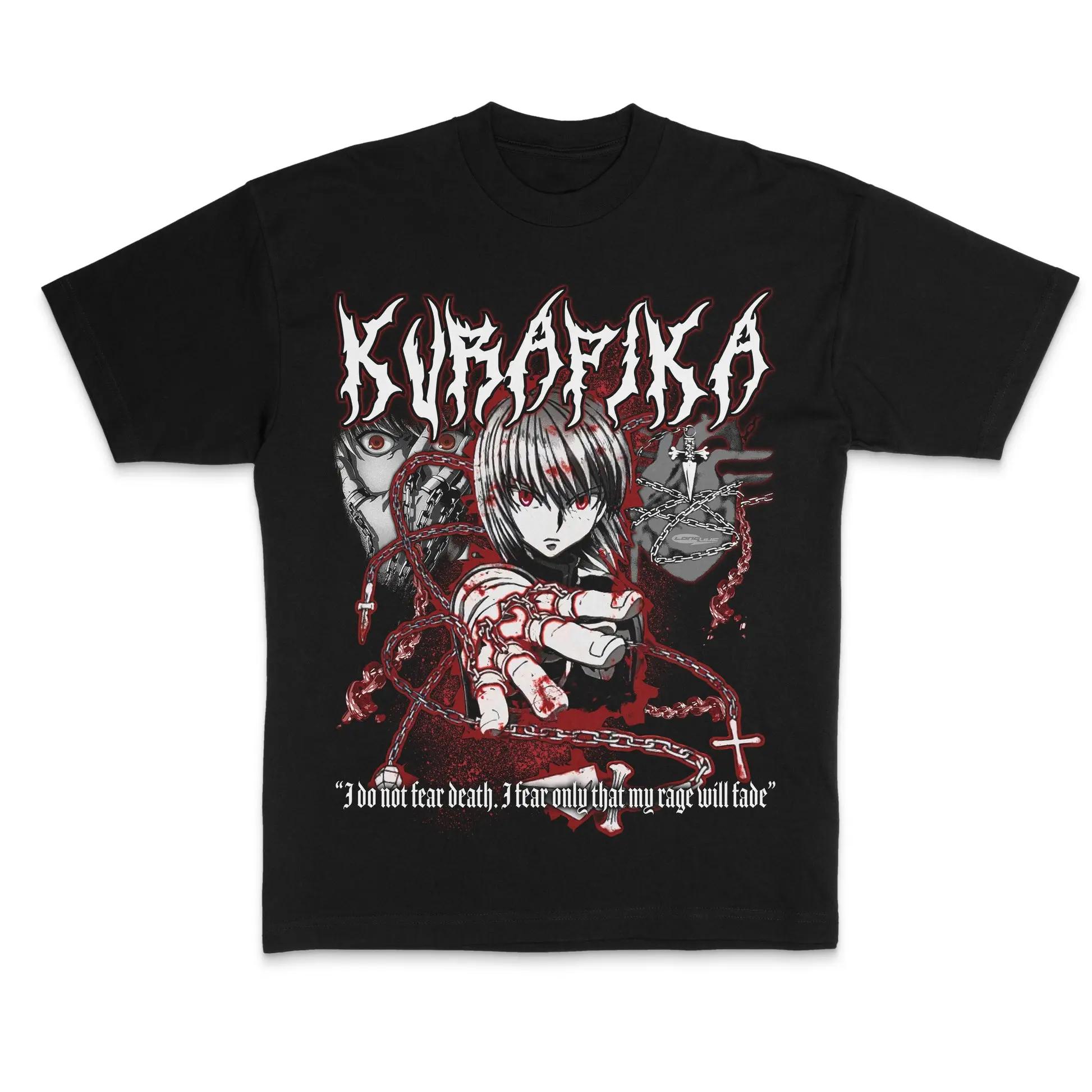 

Anime HUNTERHUNTER Shizuku Murasaki Graphic TShirt 100Cotton Oversized Shirt unisex Y2k Unisex Short Sleeve ONeck High Quality 4XL