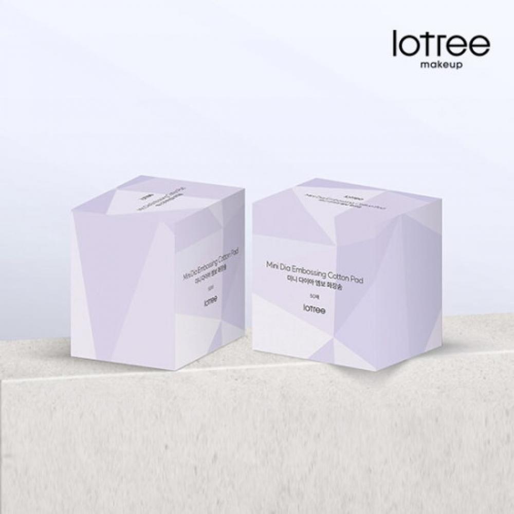 Lotree Mini Diamond Embossed Cotton Pads 50 Sheets