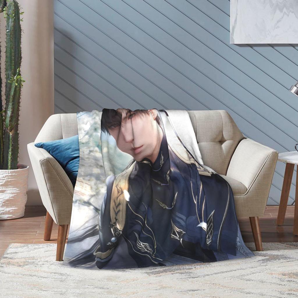 Love And Deepspace Zayne Blanket Flannel All Season Breathable Lightweight Thin Throw Blanket for Bed Couch Plush Thin Quilt