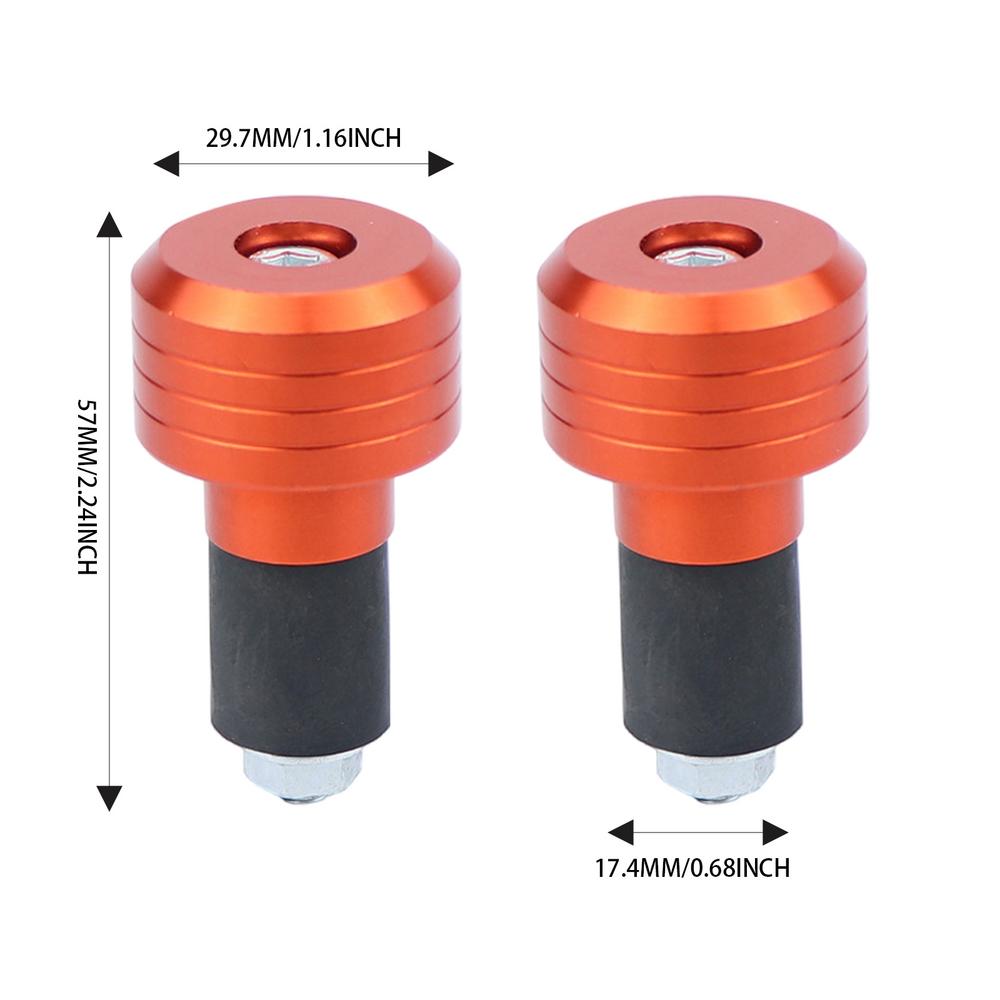 Motorcycle Handlebar Ends 2X Alloy Anti Vibration Slider Plugs Motorbike Grip Plug Handle Bar Slider Caps Weight Plugs For