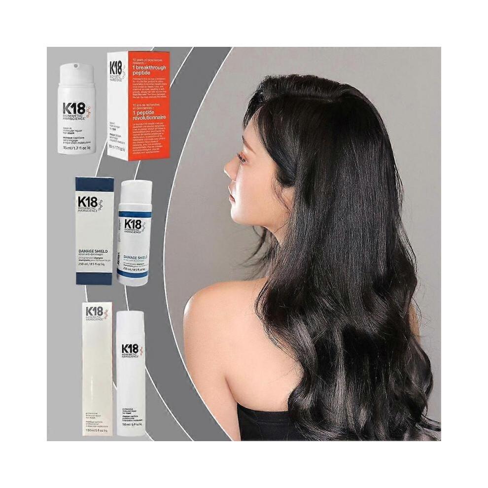 (150ml)Mascarilla Reparadora Molecular sin Aclarado K18 con Tecnología de Péptidos para Todo Tipo de Cabello Tratamiento de 4 Minutos