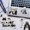 10/30/70 Stück Schwarz-Weiß Anime Hunter×Hunter Aufkleber Coole Graffiti Decals für Handy Koffer Notizbuch Kinder DIY Aufkleber Spielzeug