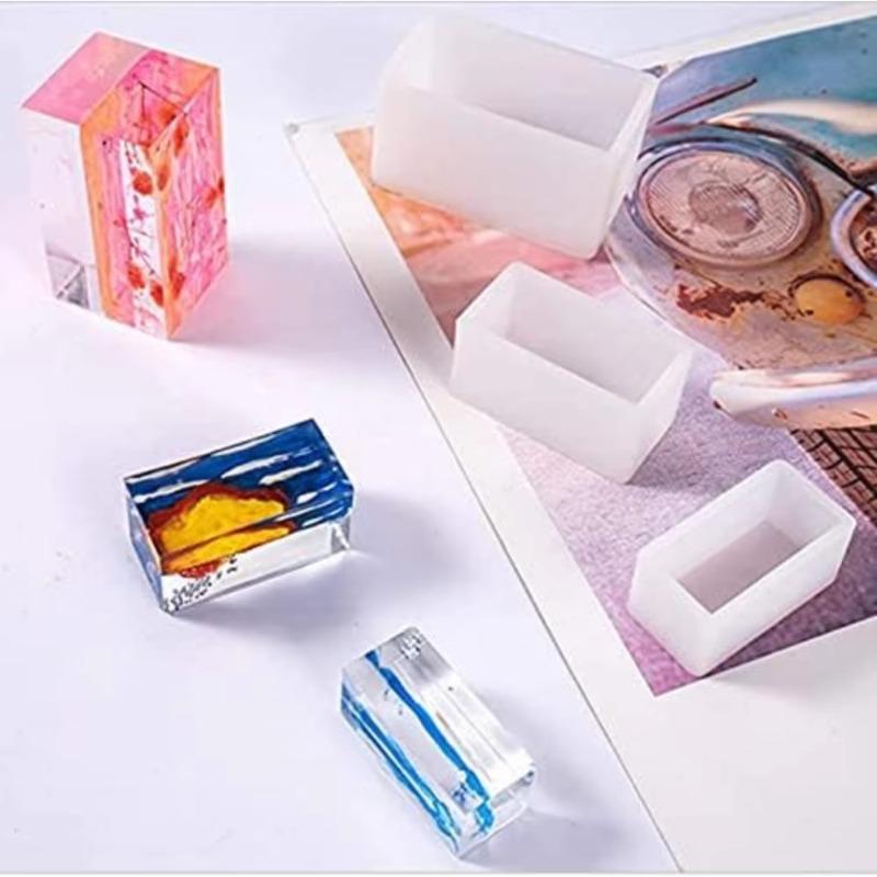 Top Quality Silicone World Cube Epoxy Resin Mold Crystal Epoxy Silicone Mold DIY Jewelry Pendant Storage Tray Candle Mold
