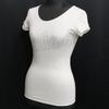 Chloe Made in Italy Logo Print Stretch Short Sleeve T Shirt White Women’s Size 40 M L(USED)