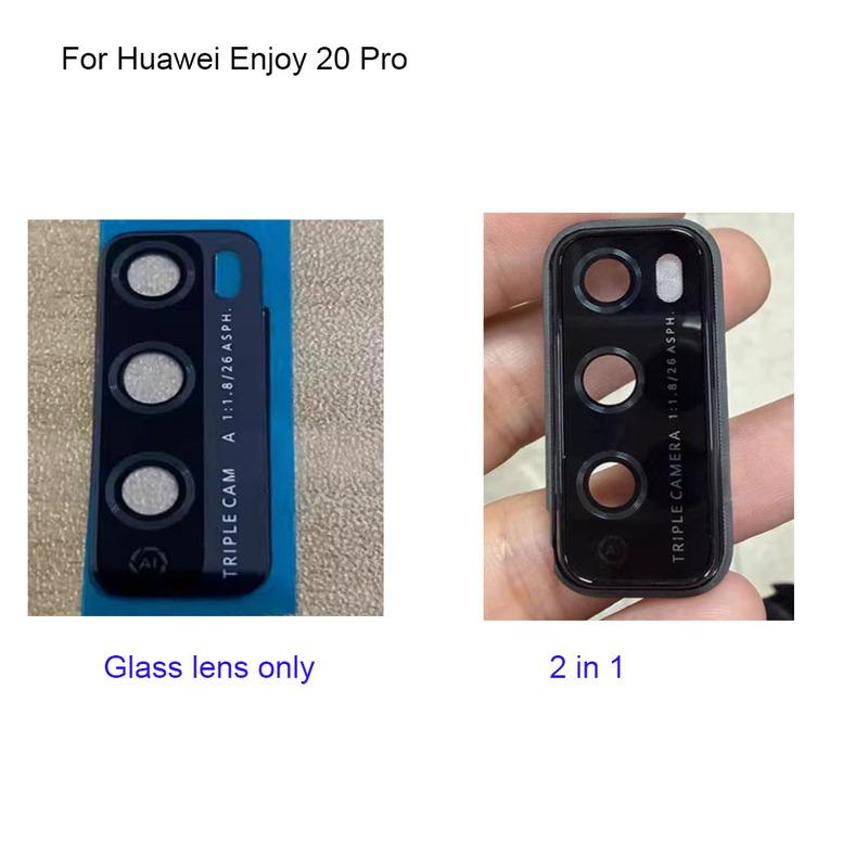 

Original glass For Huawei Enjoy20 Pro Back Camera Glass and back camera glass cover with frame For Huawei Enjoy 20 Pro Glass lens only