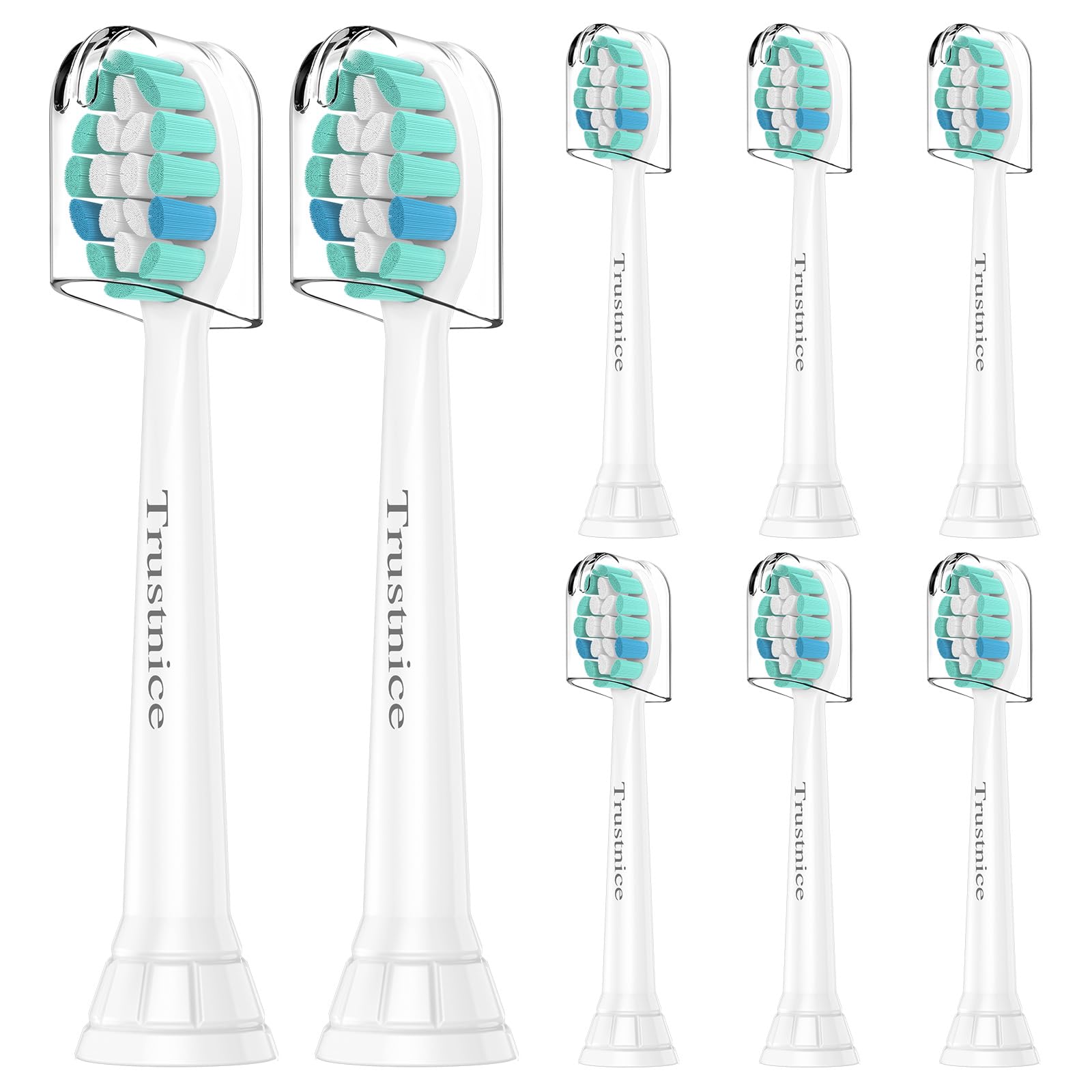 

Trustnice Compatible Replacement Brush Heads for Philips Sonicare Electric DiamondClean Brush Heads for Plaque Set for Home and Travel Use