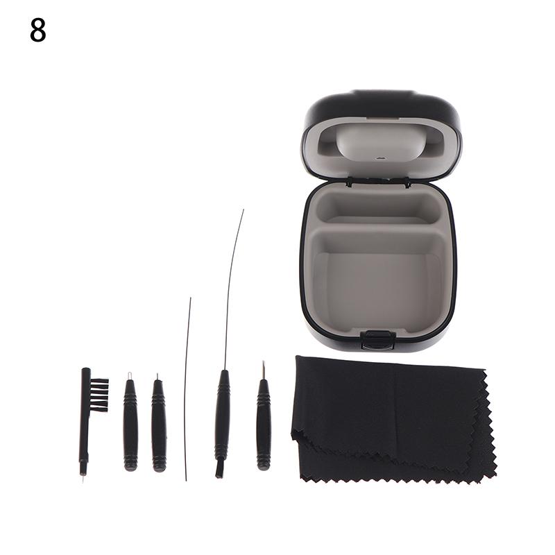 1 Set Hearing Aid Cleaning Tool Hearing Aids Cleaning Kit Brush Vent Cleaner Cleaning Wire With Magnet And Wax Loop Cleaning Set