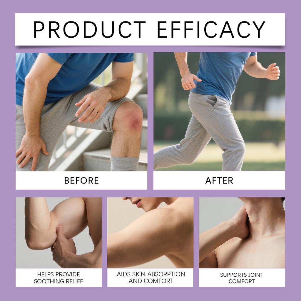 Joint Massage Care Gel Gentle And Moisturizing Daily Care For Massaging Joint Areas. Portable.