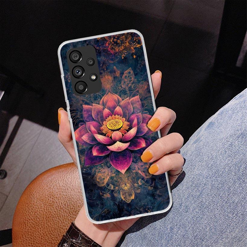 Mandala Chakra Insist Yoga Phone Case For Samsung Galaxy A52 A32 A22 A12 A51 A31 A50S A30S A20S A10S Note 20 Ultra 10 Plus S10 A